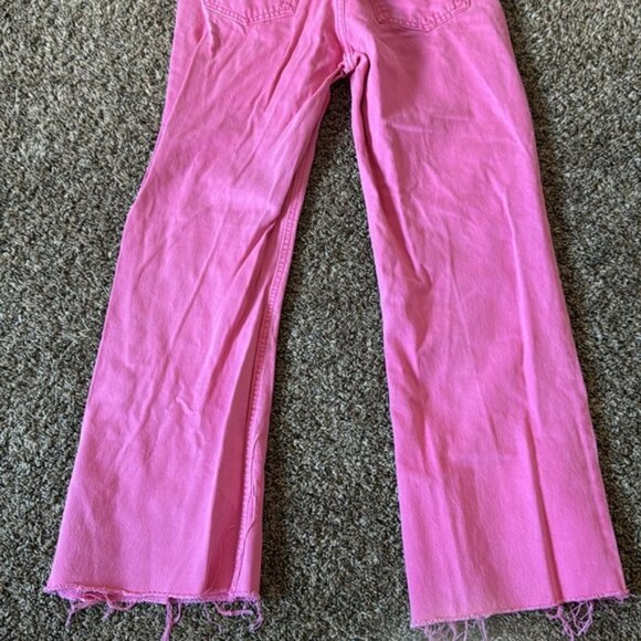 Princess Polly 2 Pink High Rise Mom Cutoffs - Picture 10 of 11